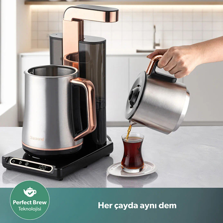 چایساز اتوماتیک سخنگوی برند Homend ترکیه مدل Teabot 1785H