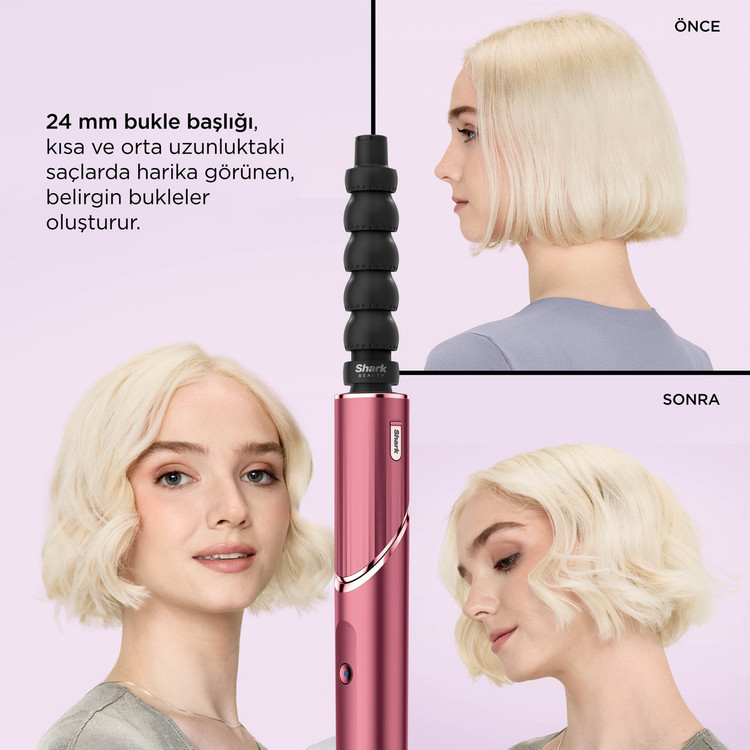 سشوار و حالتدهنده موی ۵ کاره Shark آمریکا سری FlexStyle مدل HD456CREU رنگ گیلاسی