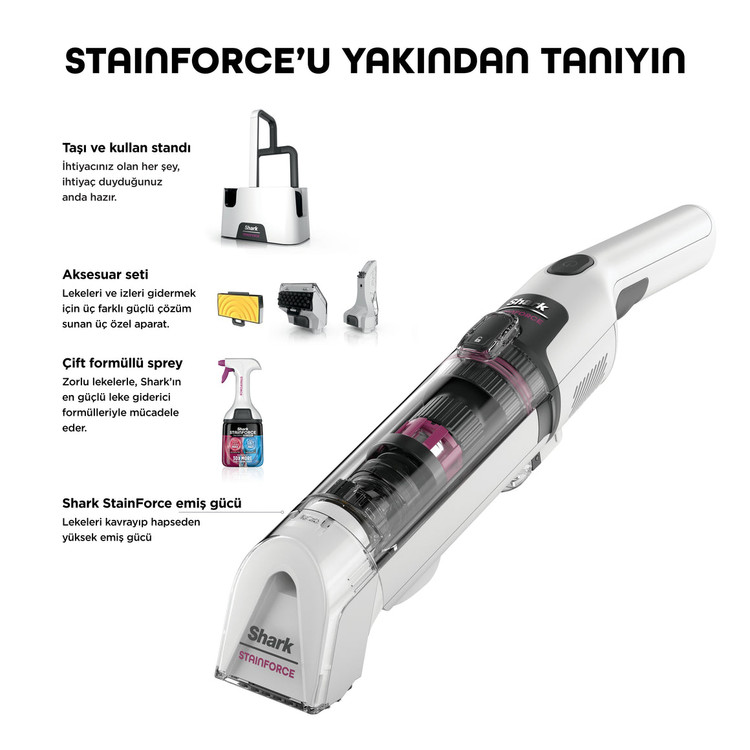 دستگاه لکه بر حرفه ای برند Shark آمریکا مدل StainForce HX100EUT