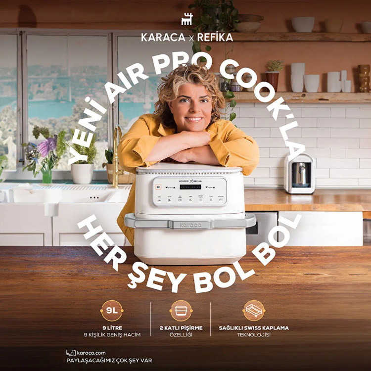 سرخکن بدون روغن برند Karaca ترکیه مدل Air Pro Cook x Refika