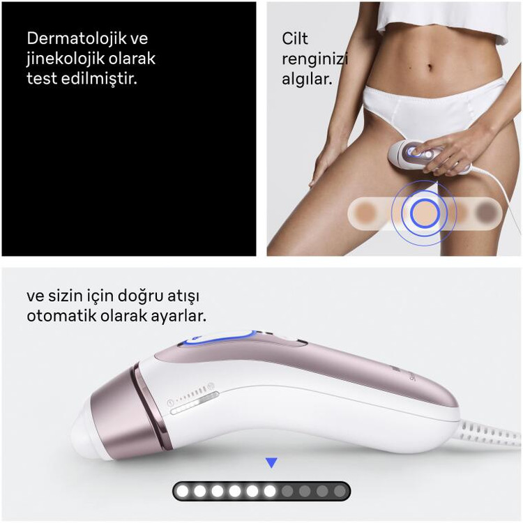 دستگاه لیزر موهای زائد صورت و بدن Braun آلمان مدل PL7432