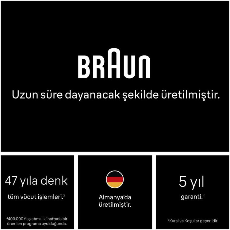دستگاه لیزر موهای زائد صورت و بدن Braun آلمان مدل PL7432
