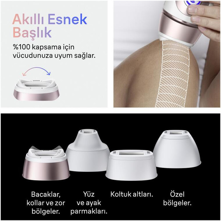 دستگاه لیزر موهای زائد صورت و بدن Braun آلمان مدل PL7432