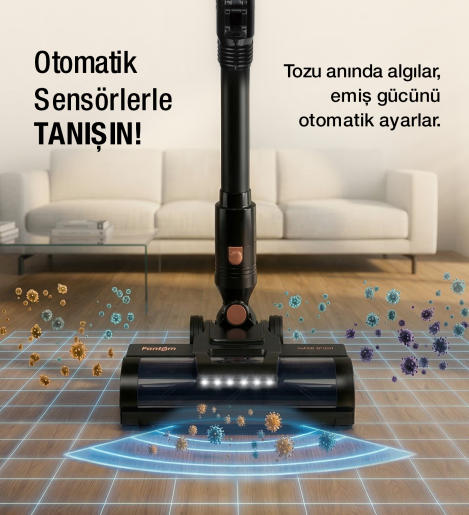 جارو شارژی برند Fantom ترکیه مدل Quantum P 2050