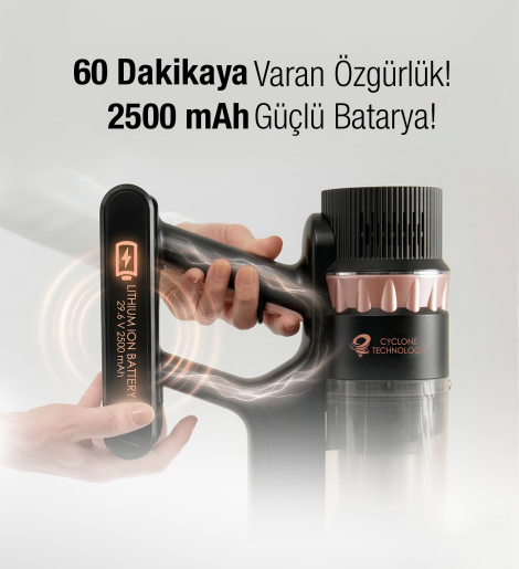 جارو شارژی برند Fantom ترکیه مدل Quantum P 2050