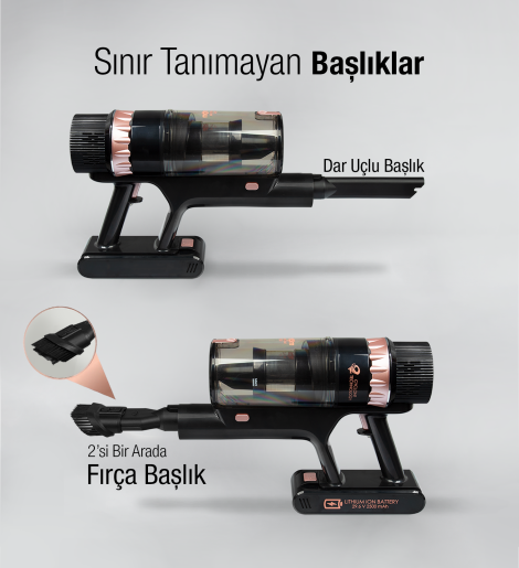 جارو شارژی برند Fantom ترکیه مدل Quantum P 2050
