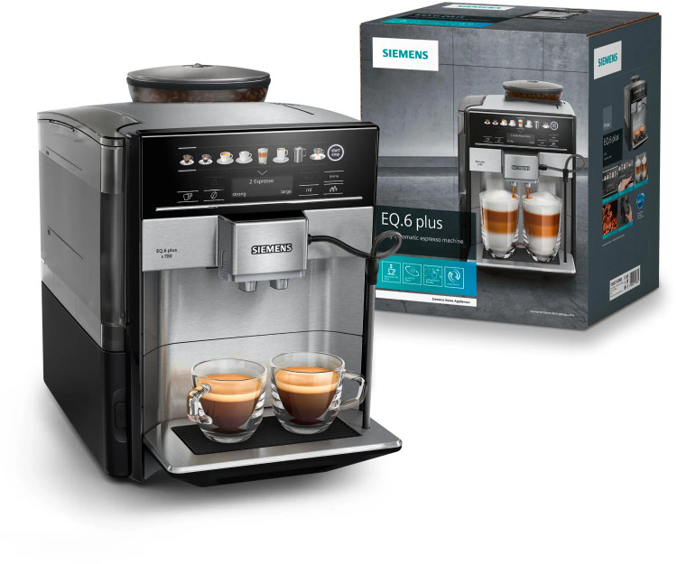 اسپرسوساز تمام اتوماتیک برند Siemens آلمان سری EQ.6 Plus S700 مدل TE657313RW