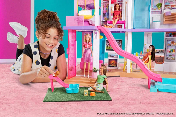 ست بازی ۷۵ پارچه خانه رویایی Barbie مدل Dream House GRG93