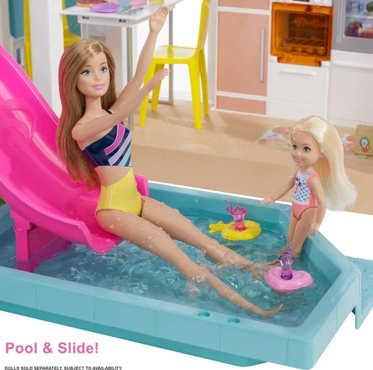 ست بازی ۷۵ پارچه خانه رویایی Barbie مدل Dream House GRG93