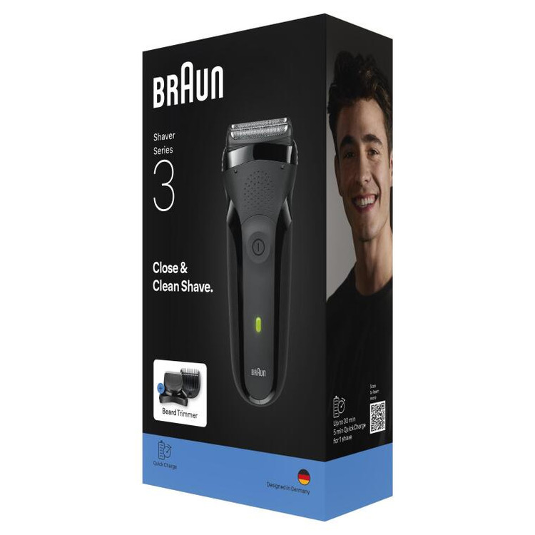 ریش تراش خشک و خیس برند Braun آلمان سری 3 مدل 300BT
