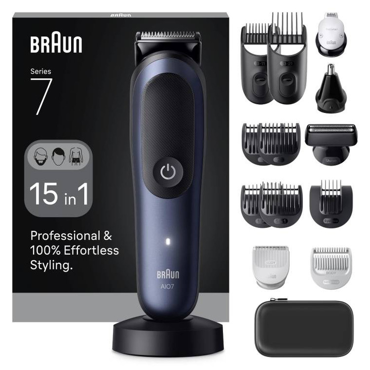 ریش تراش ۱۵ کاره برند Braun آلمان سری 7 مدل AIO7580