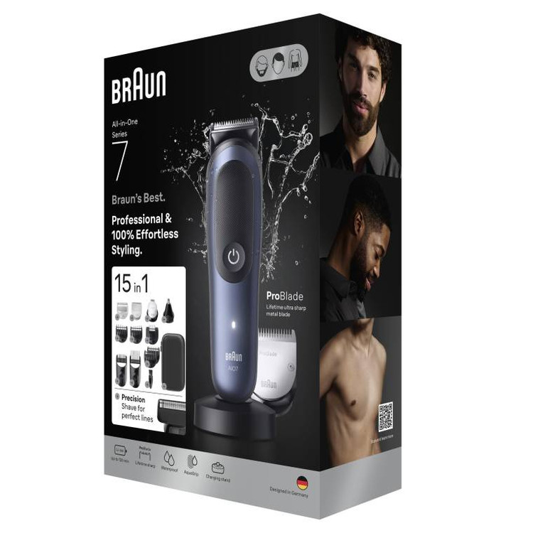 ریش تراش ۱۵ کاره برند Braun آلمان سری 7 مدل AIO7580