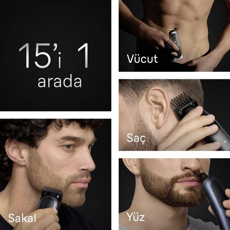 ریش تراش ۱۵ کاره برند Braun آلمان سری 7 مدل AIO7580