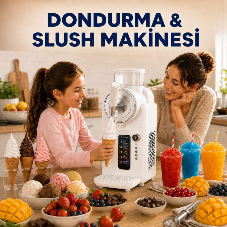 بستنی و یخ در بهشت ساز اتوماتیک برند Robo ترکیه مدل Ice Cream and Slush