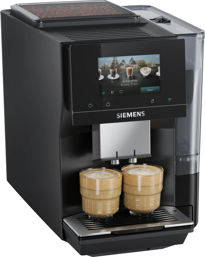 اسپرسوساز تمام اتوماتیک برند Siemens آلمان سری EQ700 مدل TP723E09 پیانو مشکی