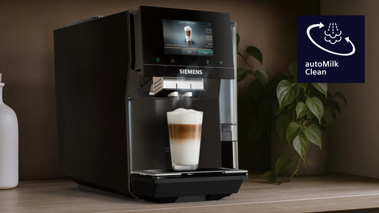 اسپرسوساز تمام اتوماتیک برند Siemens آلمان سری EQ700 مدل TP723E09 پیانو مشکی