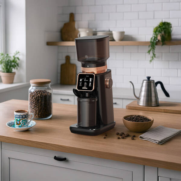 آسیاب قهوه برند Arzum ترکیه مدل OKKA OK0044 Master Grind با نمایشگر دیجیتال