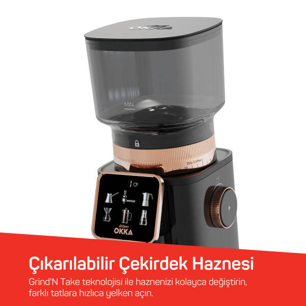 آسیاب قهوه برند Arzum ترکیه مدل OKKA OK0044 Master Grind با نمایشگر دیجیتال