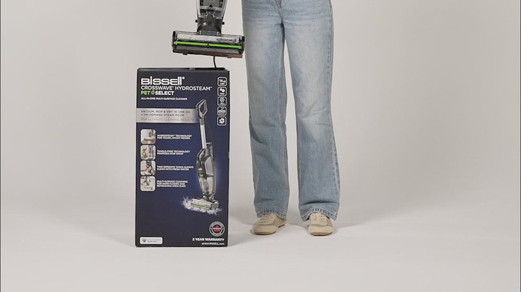 جارو شارژی خشک و خیس برند Bissell آمریکا مدل CrossWave HydroSteam 3527N