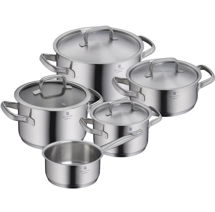 سرویس قابلمه استیل ۹ پارچه برند WMF آلمان مدل Gourmet Plus