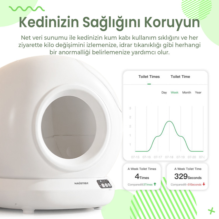 توالت هوشمند اتوماتیک برند Haustier مدل CLB01 با قابلیت حذف بوی نامطبوع