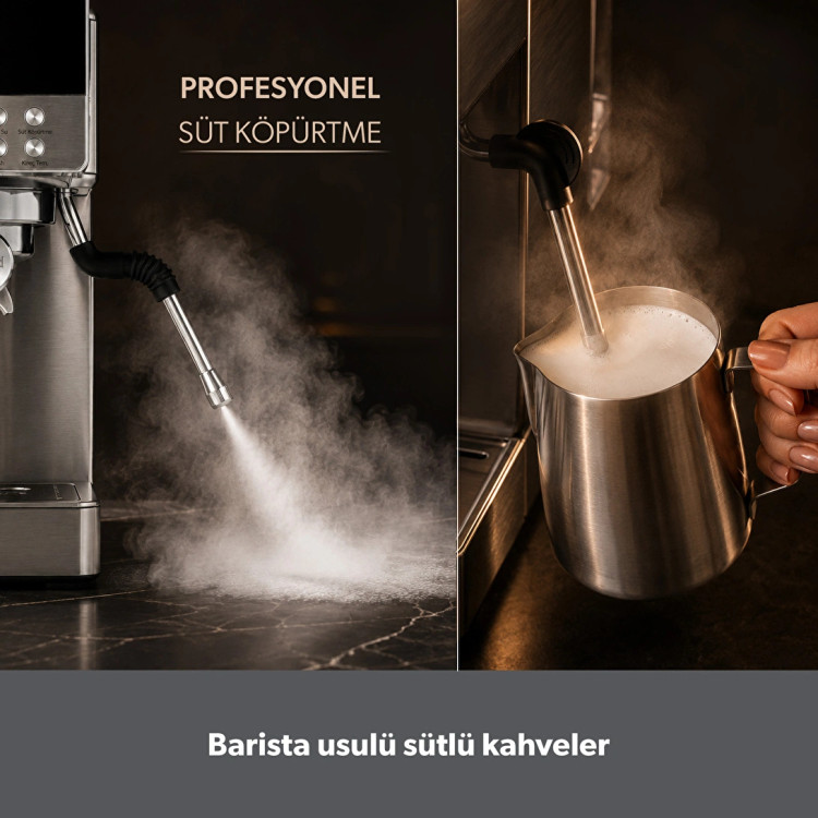 اسپرسوساز نیمه اتوماتیک باریستا استایل برند Homend ترکیه مدل LattePrimo