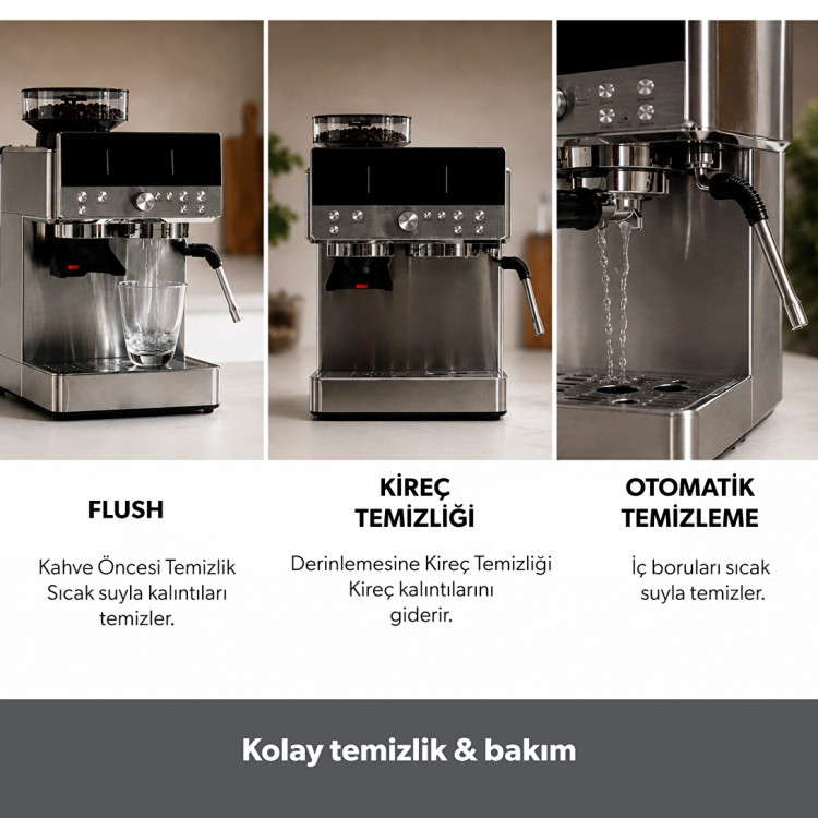 اسپرسوساز نیمه اتوماتیک باریستا استایل برند Homend ترکیه مدل LattePrimo