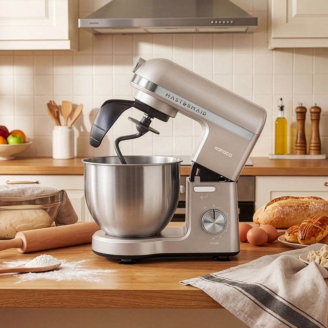 همزن کاسه‌دار خمیرزن Karaca ترکیه مدل Mastermaid Chef Pro