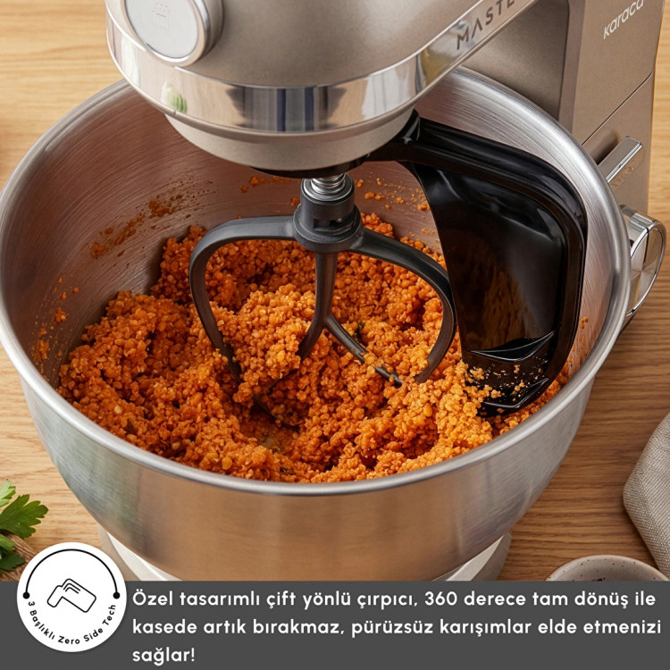 همزن کاسهدار خمیرزن Karaca ترکیه مدل Mastermaid Chef Pro