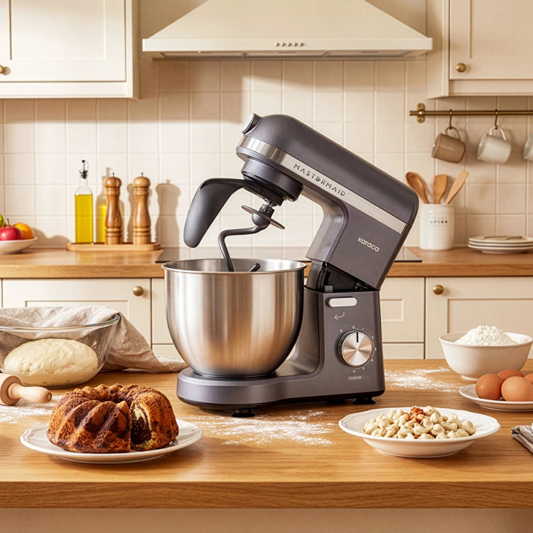همزن کاسهدار خمیرزن Karaca ترکیه مدل Mastermaid Chef Pro