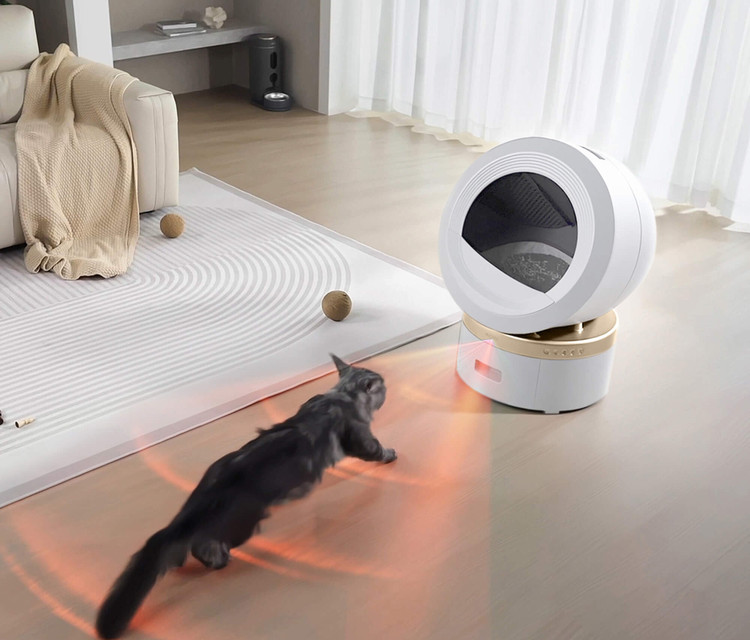 توالت هوشمند گربه برند Mova مدل MeowgicPod LR10 با قابلیت تمیزکاری خودکار