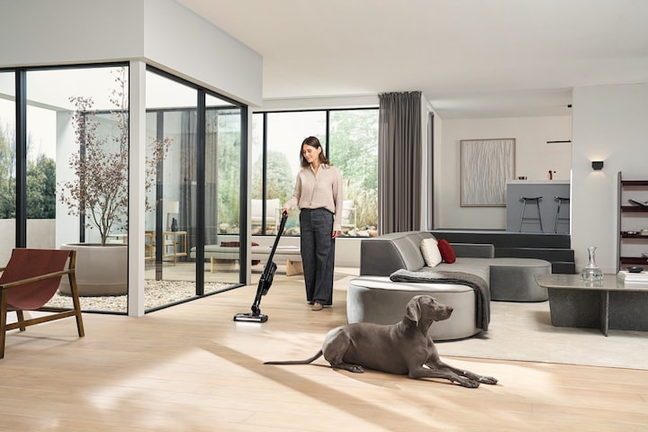 جارو شارژی برند Miele آلمان مدل Triflex HX3 Cat & Dog مشکی