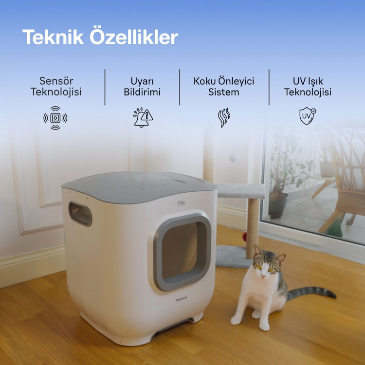 توالت هوشمند و اتوماتیک گربه برند Fakir ترکیه مدل PetPard