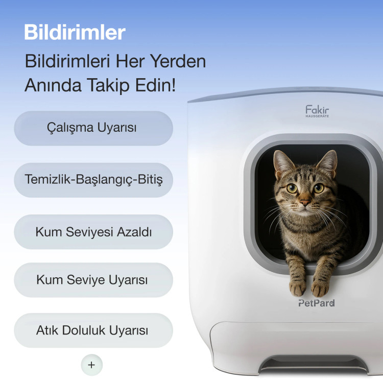 توالت هوشمند و اتوماتیک گربه برند Fakir ترکیه مدل PetPard