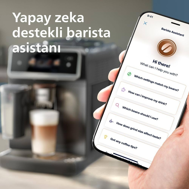 اسپرسوساز تمام اتوماتیک فیلیپس سری 8000 Latte Go Pro مدل EP8757/12 (جدید )
