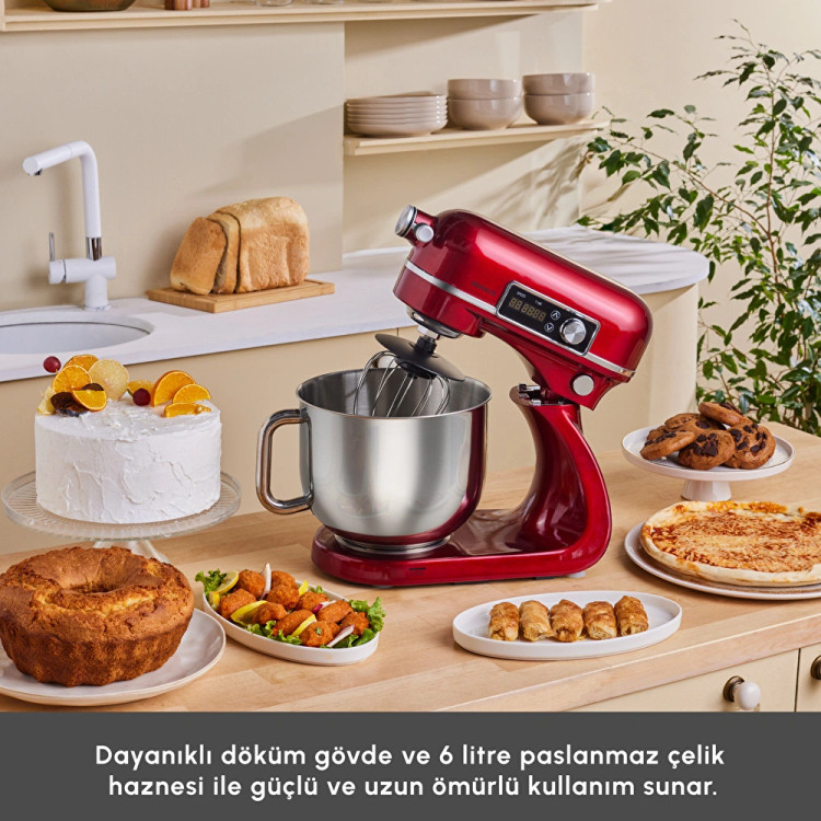 همزن برقی کاسه دار Karaca ترکیه مدل Maestro Artisan با ظرفیت ۶ لیتر