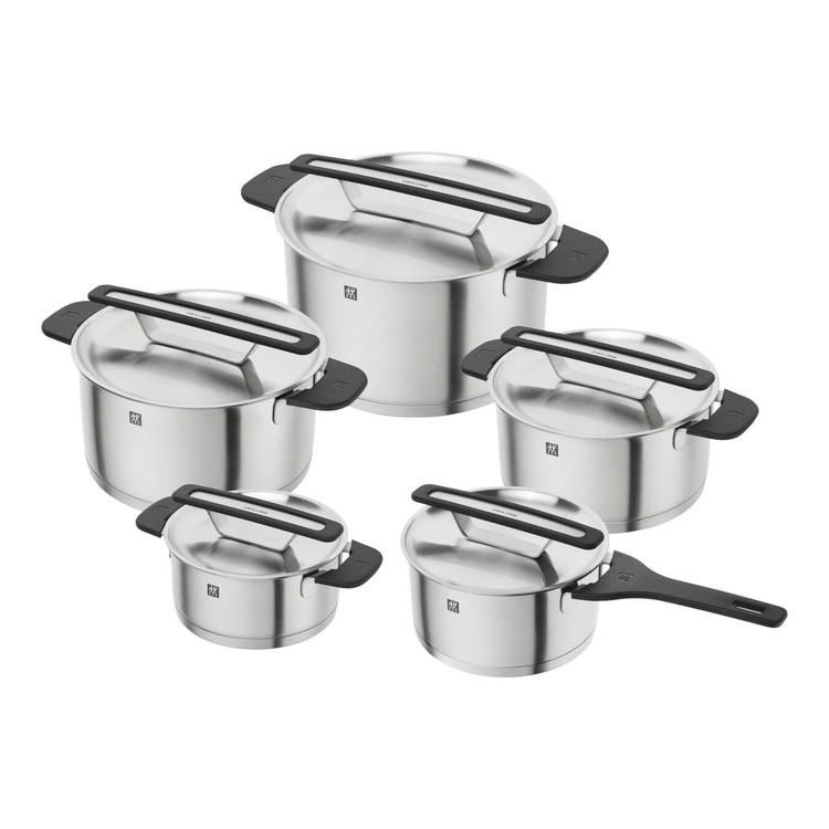 سرویس قابلمه استیل ضدزنگ ۵ تکه برند Zwilling آلمان مدل More