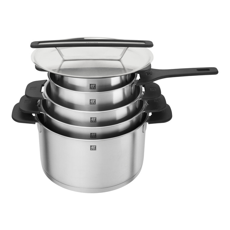 سرویس قابلمه استیل ضدزنگ ۵ تکه برند Zwilling آلمان مدل More