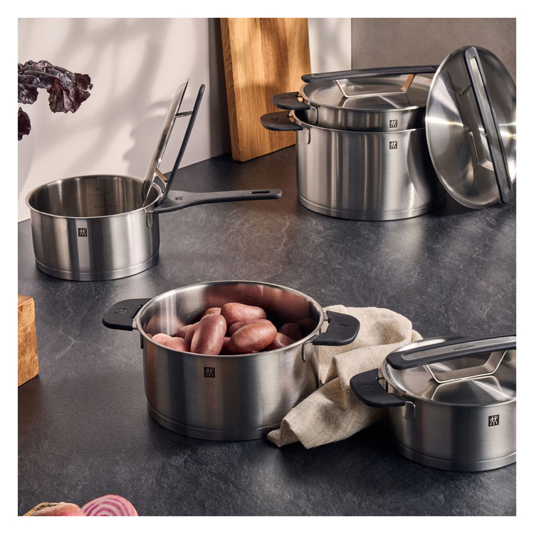 سرویس قابلمه استیل ضدزنگ ۵ تکه برند Zwilling آلمان مدل More