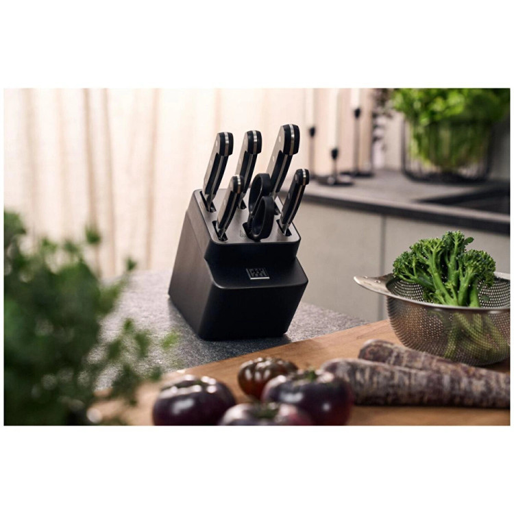 ست چاقوی ۷ پارچه ZWILLING آلمان مدل Pro با بلوک خودتیزشونده