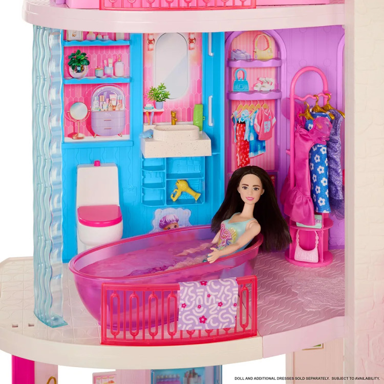 اسباب بازی ۸۴ پارچه برند Barbie مدل خانه رویایی جدید باربی JKG84