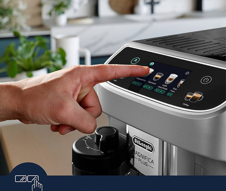 اسپرسوساز تمام اتوماتیک دلونگی ایتالیا مدل MAGNIFICA PLUS ECAM322.70.SB