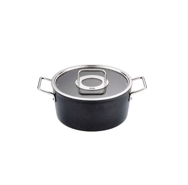 سرویس قابلمه استیل ۸ پارچه برند Fissler آلمان مدل Adamant تابه دار