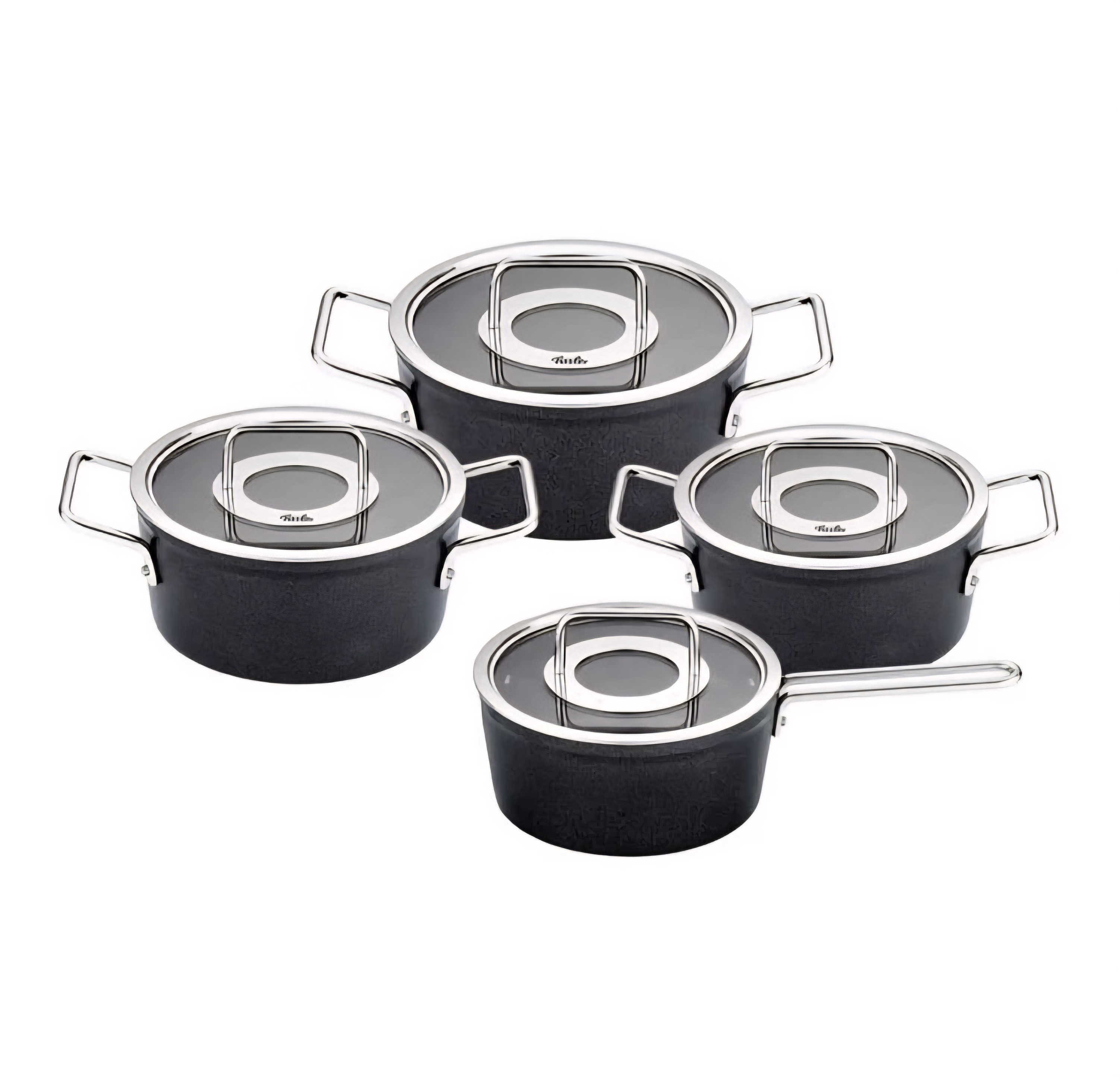 سرویس قابلمه استیل ۸ پارچه برند Fissler آلمان مدل Adamant شیرجوش دار