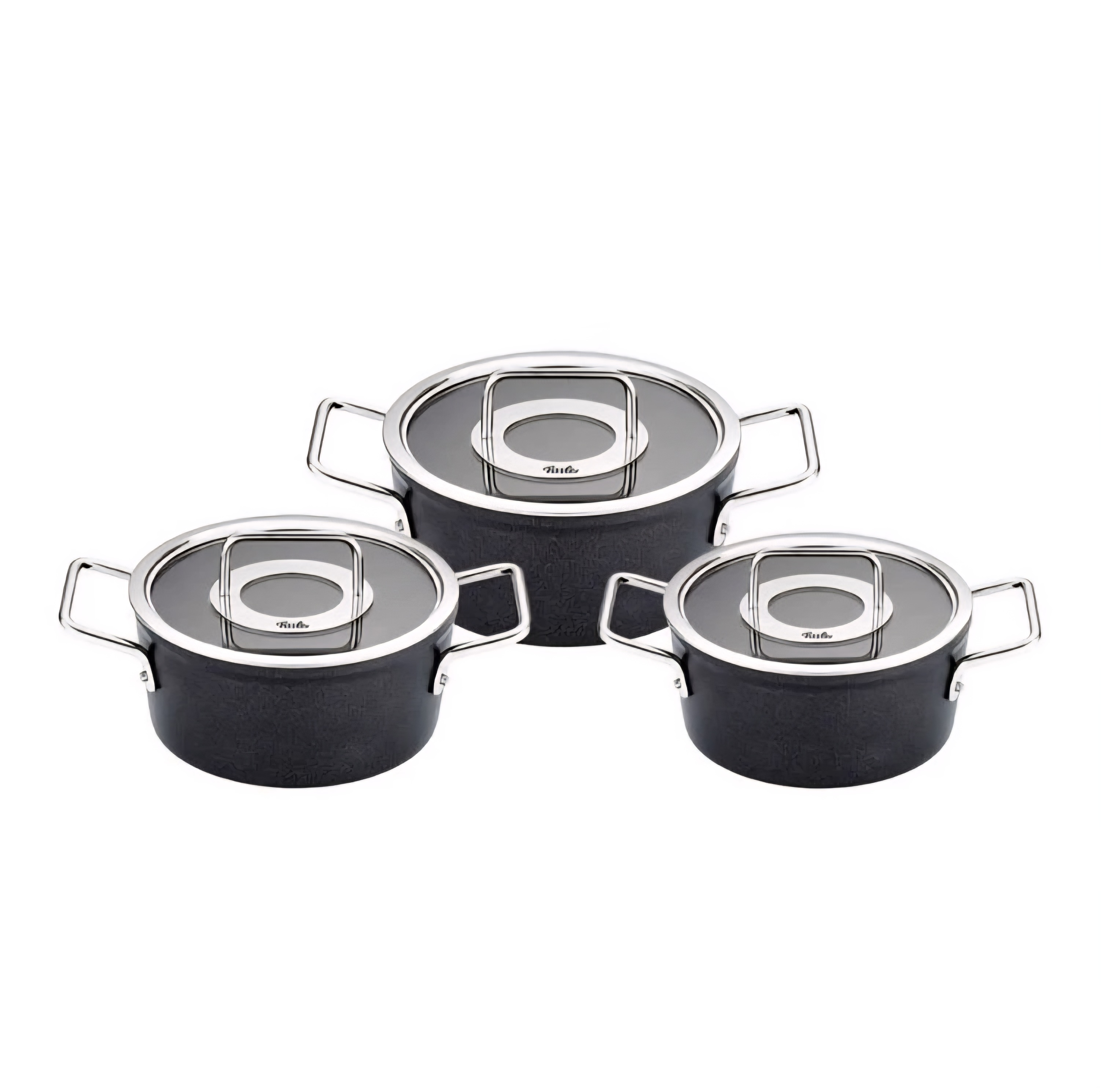 سرویس قابلمه استیل ۶ پارچه برند Fissler آلمان مدل Adamant